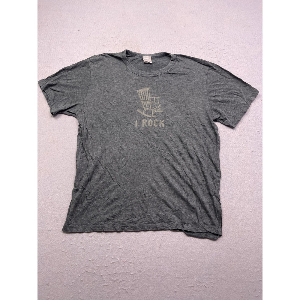 Utility T Shirt Cotton Blend Heather Charcoal Grey L Mens